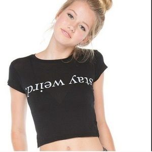 Stay weird Brandy Melville t-shirt